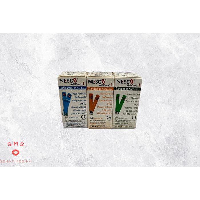 STRIP NESCO / NESCO CHOLESTROL / NESCO URIC ACID / NESCO GLUCOSE