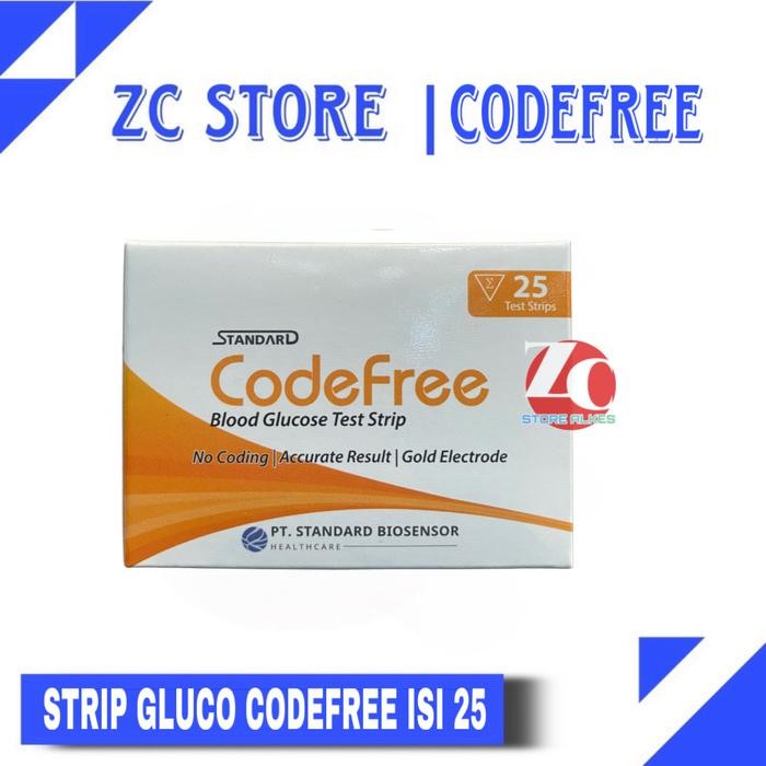 SD BIOSENSOR CODEFREE BLOOD GLUCODE TEST STRIP GULA DARAH CODEFREE TKDN