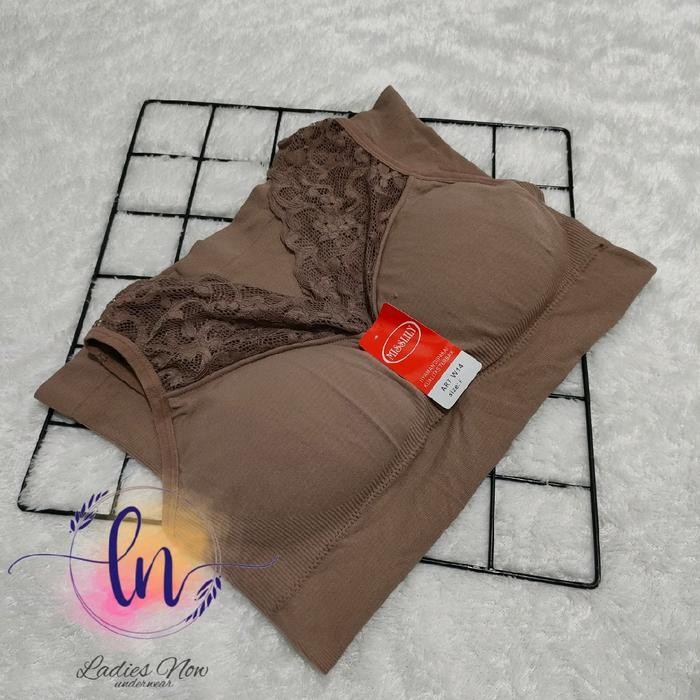 V2B TANKTOP BRA TANKTOP BRA RENDA TANKTOP BRA BUSA TANKTOP WANITA HITAM LEMBUT NYAMAN PANJANG ATASAN