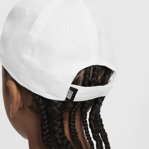 Topi Anak NIKE Little Kids Futura Curved Brim Cap White Original *ADEM & NYAMAN DIPAKAI