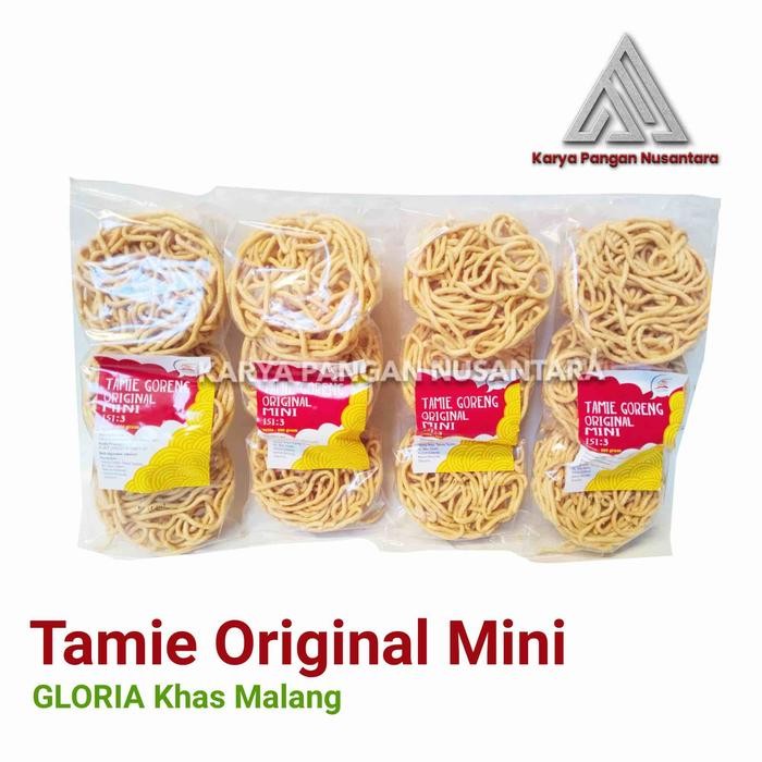 

TAMIE GORENG GLORIA MALANG TAMIE GORENG ORIGINAL MINI ISI 3PCS 200GR