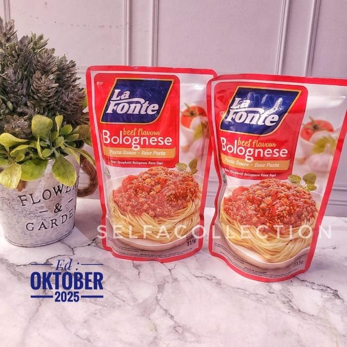 

LA FONTE SAOS PASTA BOLOGNESE 315GR PROMO TERMURAH
