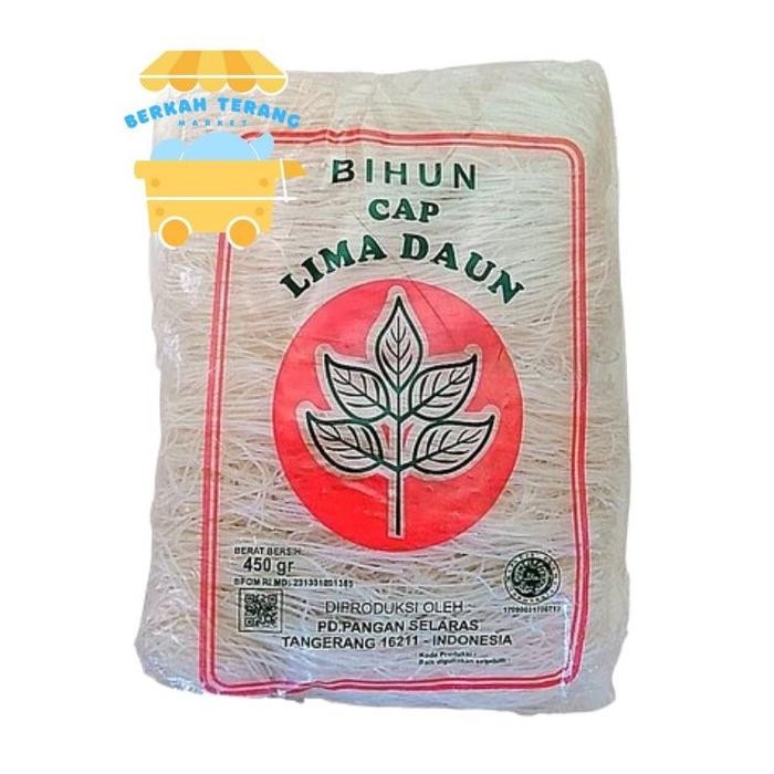

BIHUN CAP 5 DAUN 450GR BIHUN BERAS CAP LIMA DAUN