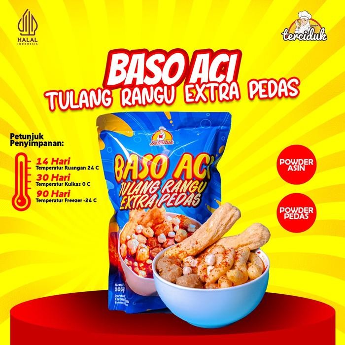 

PAKET BUNDLING HEMAT 3 BUNGKUS TERCIDUK FOOD - [BASO ACI JANDO SAMBAL MERCON + BASO ACI TULANG RANGU