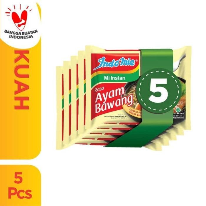 

INDOMIE RASA AYAM BAWANG MIE INSTAN [5 PCS]