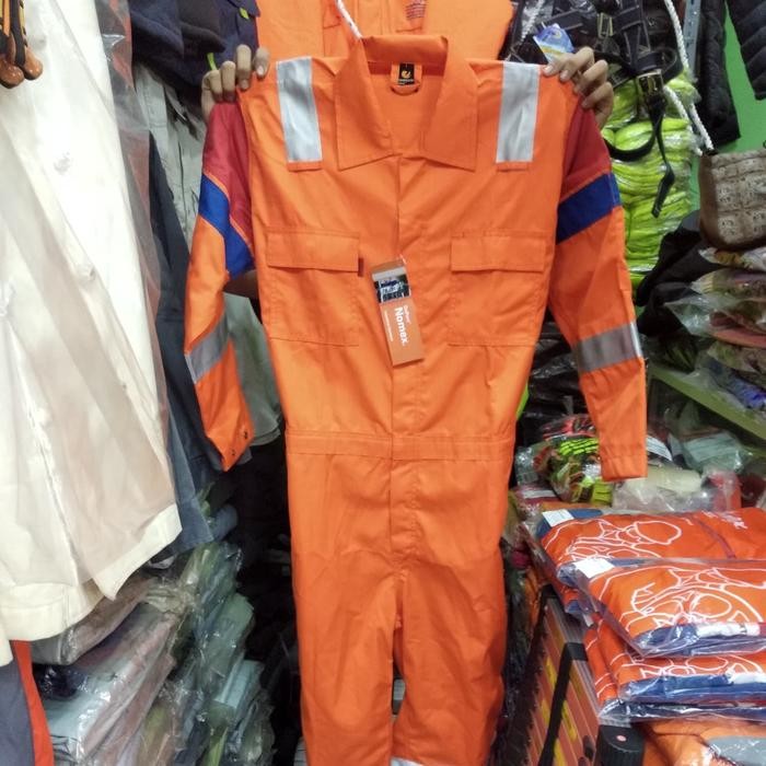 COVERALL NOMEX DUPONT % ASLI FLAME RETARDANT STANDARD NFPA 2112