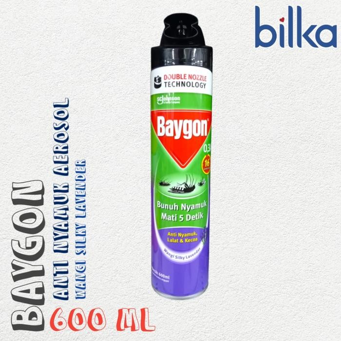 BAYGON Double Nozzle Silky Lavender 600ml