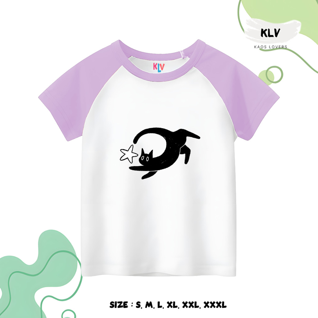 Kaos Raglan Anak Motif Anak Cewe Original Distro 30S Sablon