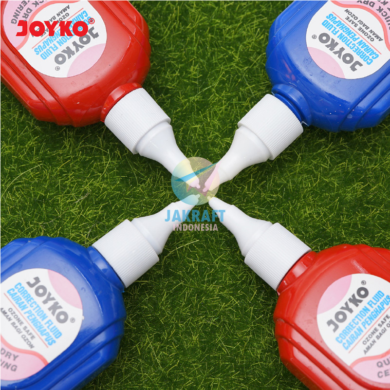 

(12 Pcs) GROSIR Tipe-X Tipex Tip-Ex Cair Putih JK-101 White Correction Fluid Ujung Tip Plastik Anti