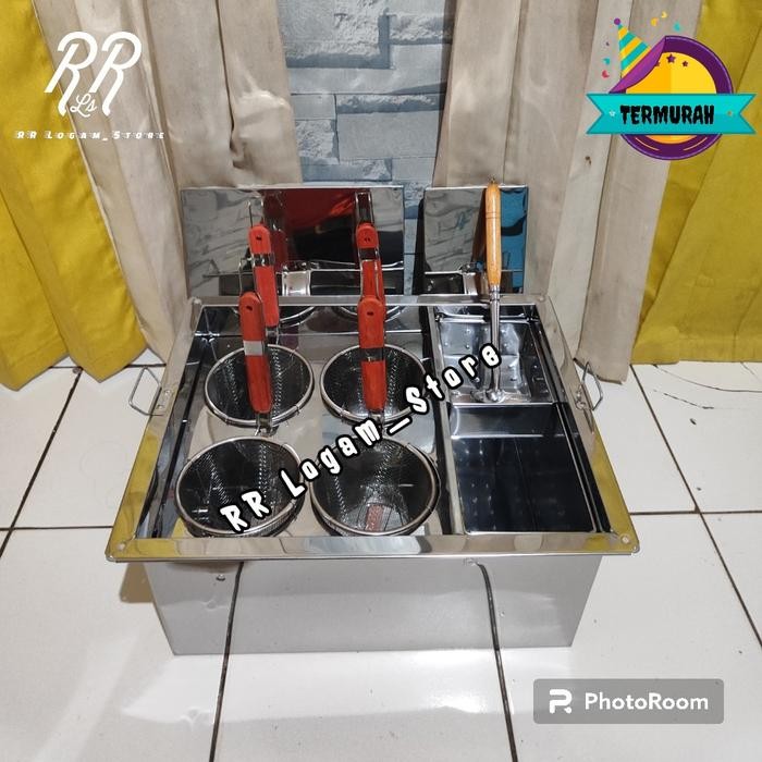 

Diskon Dandang Mie Kocok Lubang 4+Kuah Samping Ukuran 45Cm