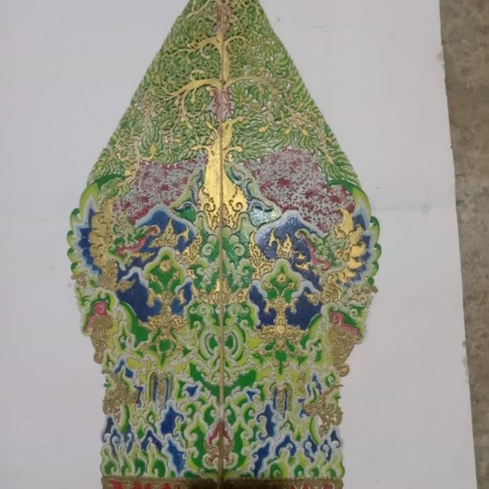 Wayang kayon gunungan/wayang ukiran/wayang kertas karton *