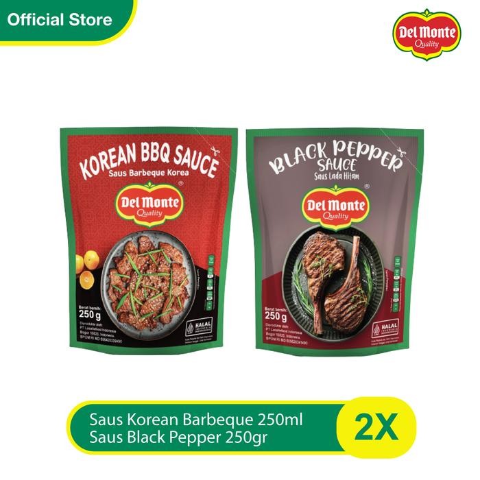 

TodayFre3sH- Delmonte Saus Black Pepper - 250gr + Saus Korean Barbeque - 250gr