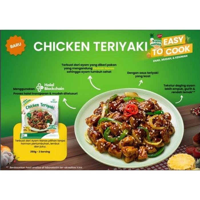 

BeliSkrg,KirimHariini- CHICKEN TERIYAKI SREEYA 250GR AYAM NANAS EASY TO COOK
