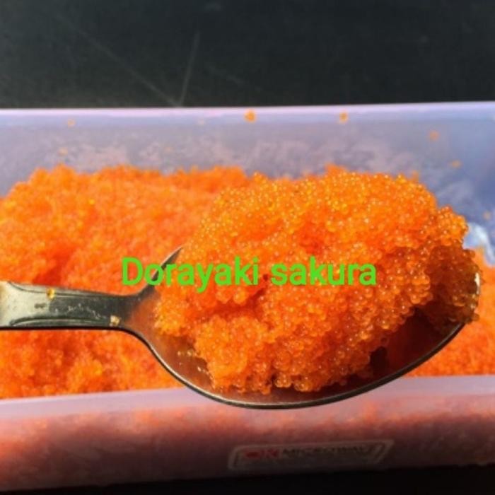 

BeliSkrg,KirimHariini- Tobiko orange 50gr kualitas premium telur ikan terbang mentai salmon