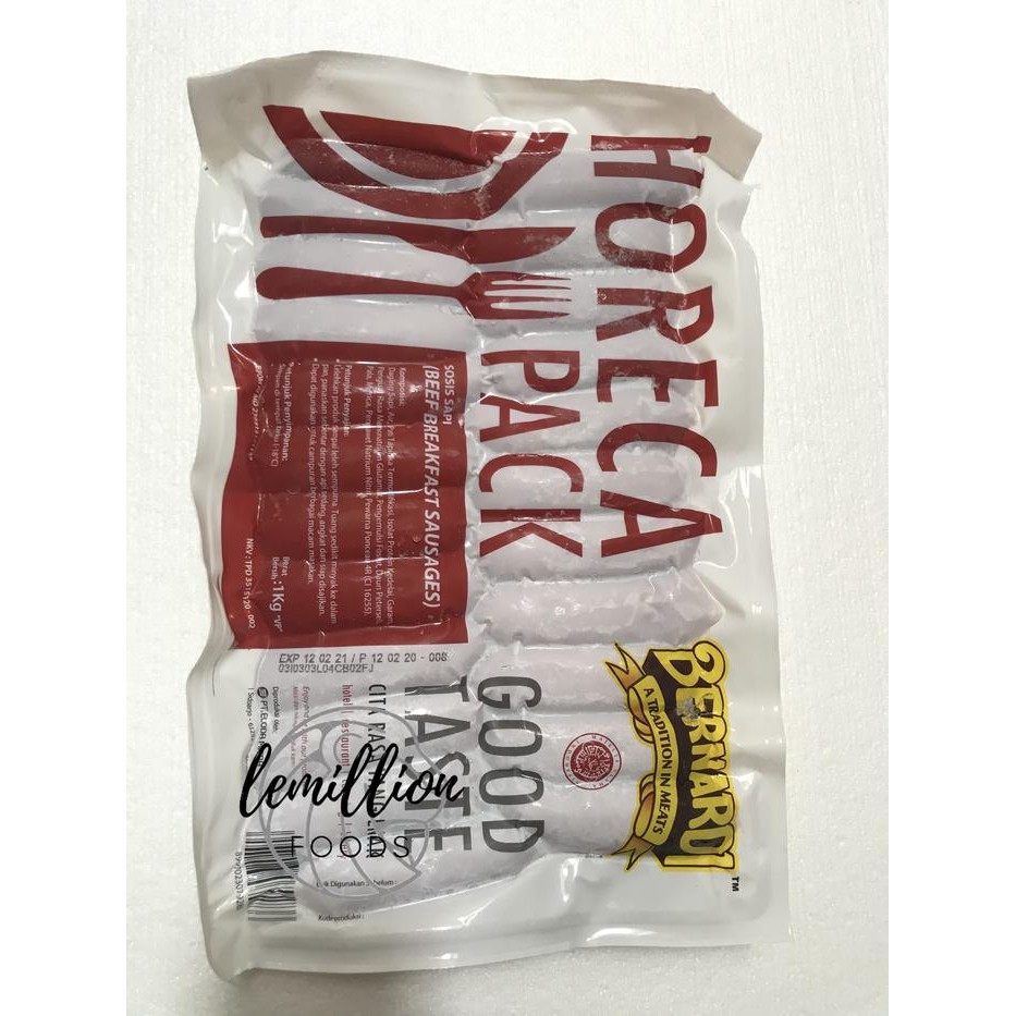 

BeliSkrg,KirimHariini- Horeca Bernardi Sosis Sapi 1kg