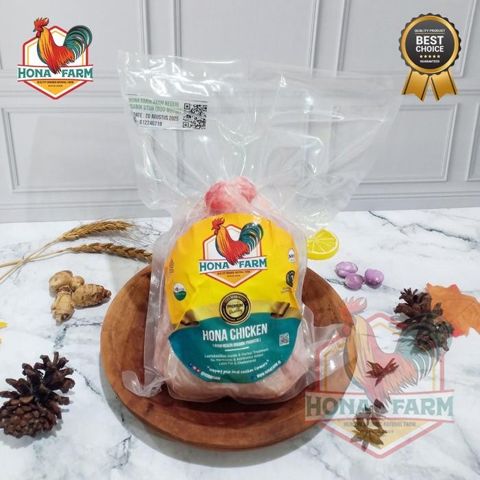 

BeliSkrg,KirimHariini- Hona Farm Ayam Negeri Organik Probiotik (UTUH) 800-899gr