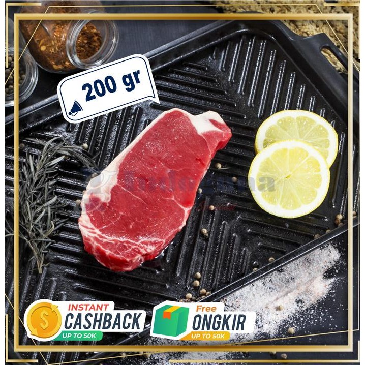 

BeliSkrg,KirimHariini- Daging Sapi Impor AUS Striploin Steak Reguler 200 gram