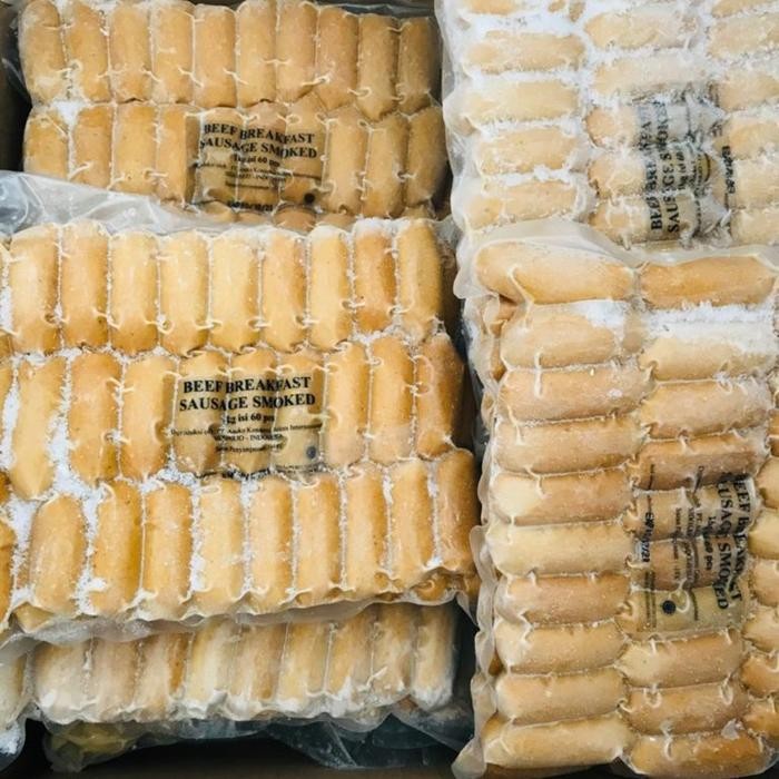 

BeliSkrg,KirimHariini- Sausage smoked beef HALAL isi 60 , sosis sapi grosir, premium