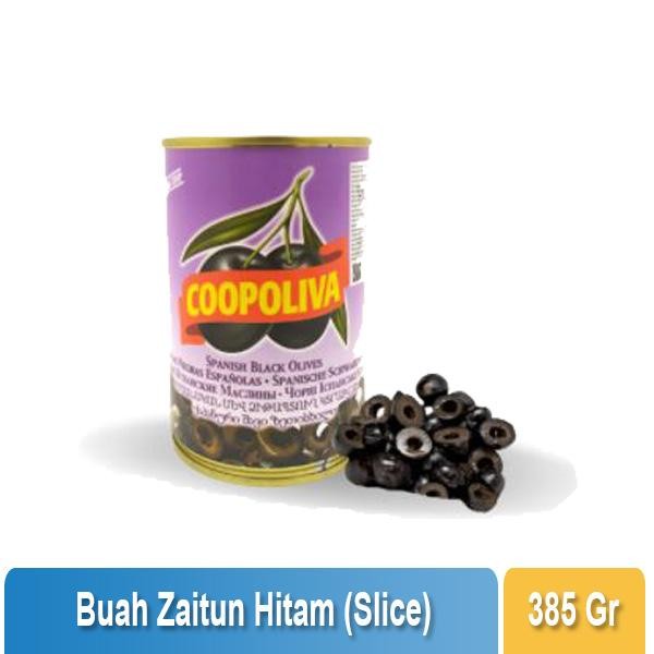 

PastikanDikirimLgsg- COOPOLIVA - Black Sliced Olives / Buah Olive Hitam Potong 385Gr