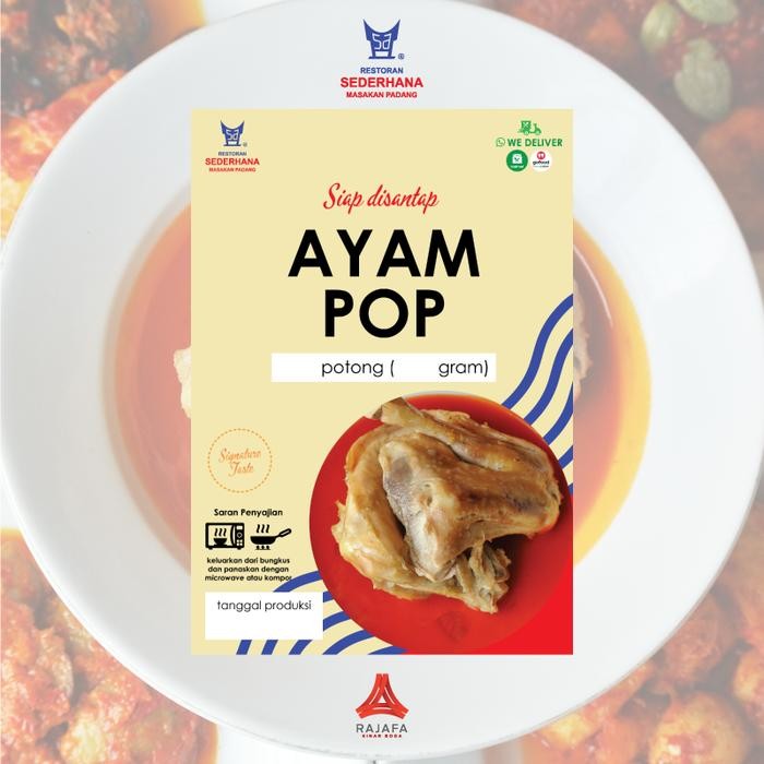 

PastikanDikirimLgsg- Ready to Eat Ayam Pop by RM Sederhana (Freshly Made)