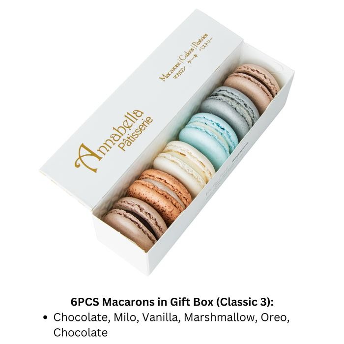 

PastikanDikirimLgsg- Annabella Patisserie 6PCS Macarons in Gift Box (Classic 3)