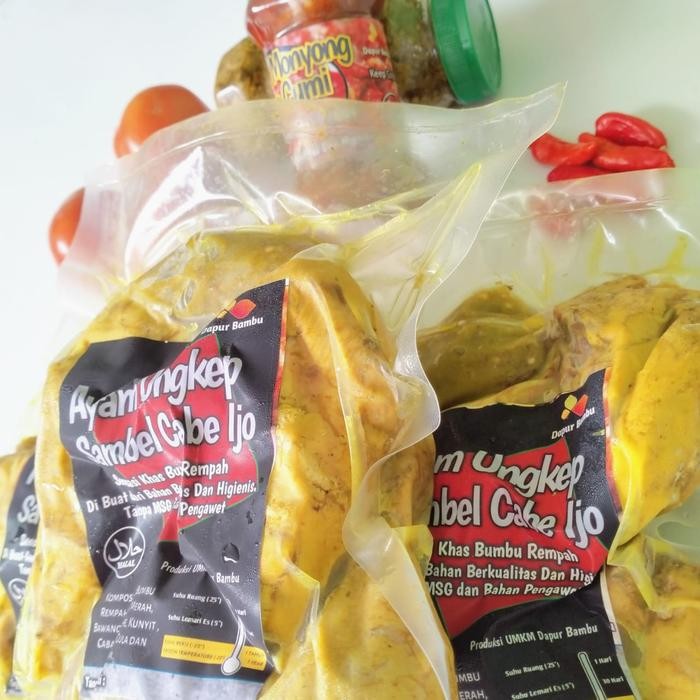 

PastikanDikirimLgsg- Ayam Ungkep Sambel Cabe Ijo / Bumbu Kuning / Frozen Food