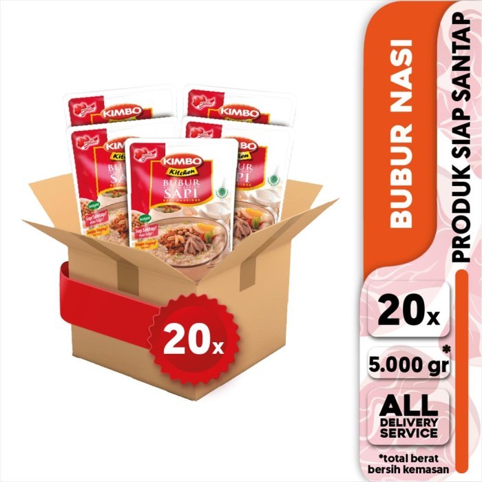 

PastikanDikirimLgsg- Kimbo Kitchen Bubur Sapi 1 Box [Paket 38]