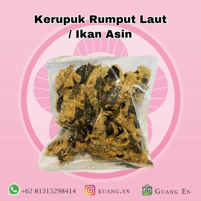 

PastikanDikirimLgsg- Kerupuk Rumput Laut / Ikan Asin Vegetarian
