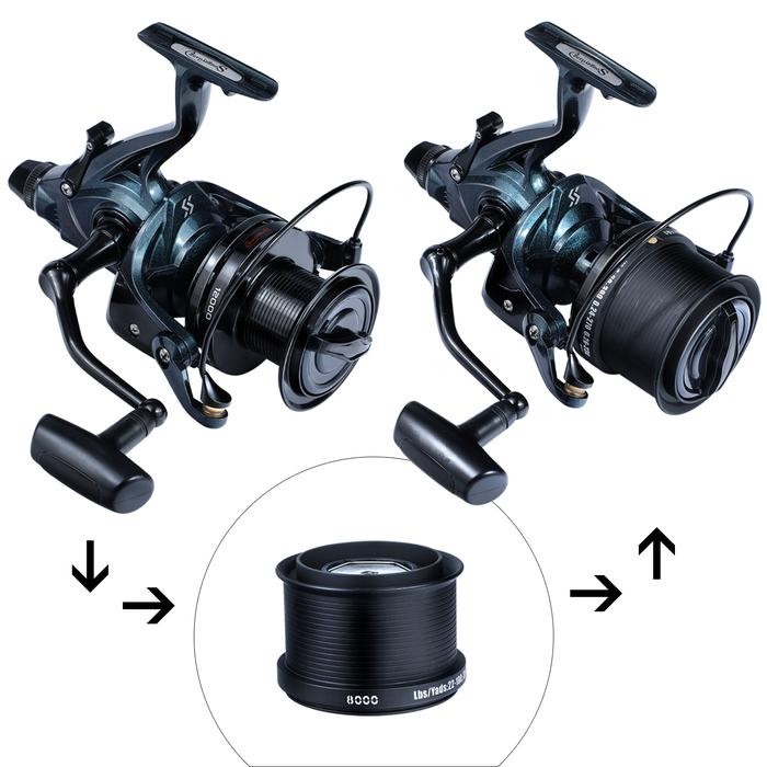 Sougayilang Reel Pancing 9000 10000 12000 Seri 13 + 1Bb Karper /Laut Reel Pancing Drag 30Kg Trolling