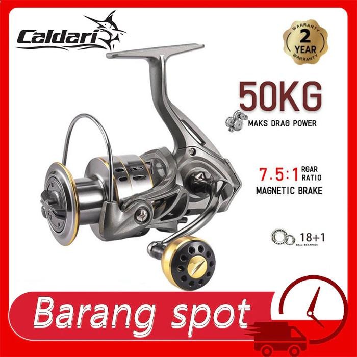 Caldari New Reel Pancing Berputar Reel Logam Spul Jigging Master Reel Fishing Casting Reel Murah