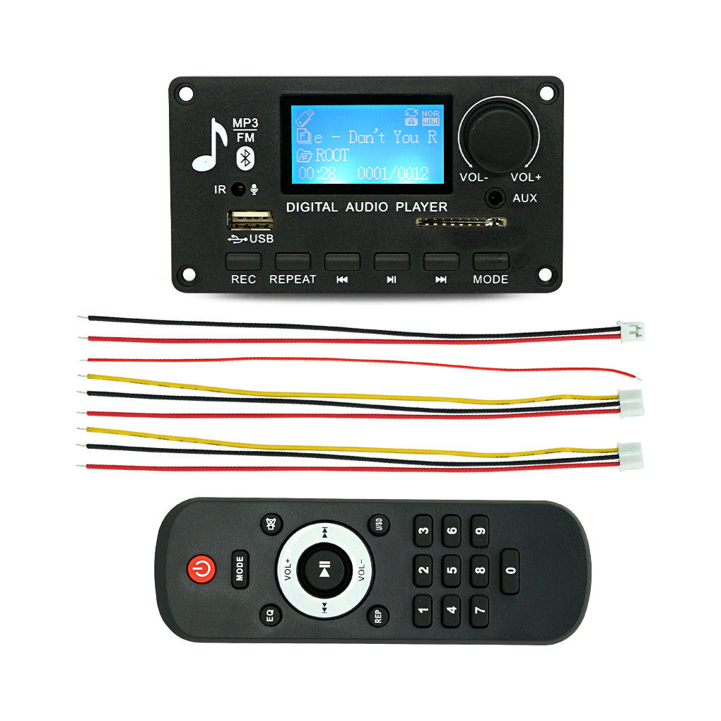 MP3 Memory Card Wireless LCD Decoders Music Player Audio Module Board External Decoding Interior Ele
