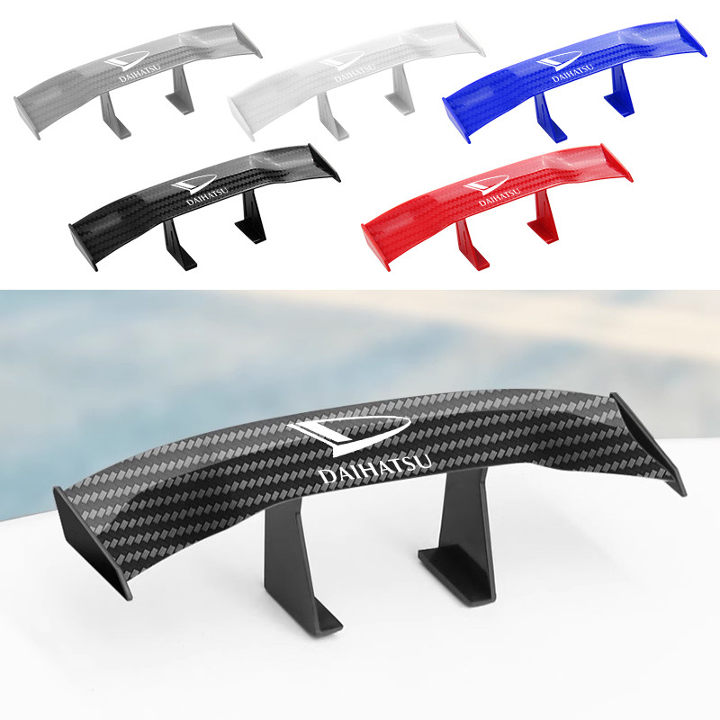 Carbon Look Car Rear Spoiler Mini Wings Small Model Decoration ABS Car Accessories for Daihatsu Teri