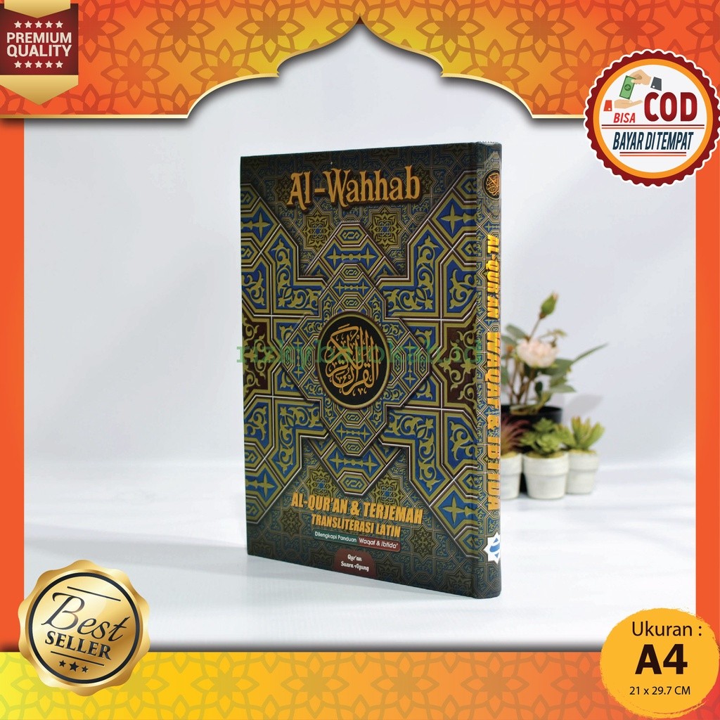 Al Quran Al-Wahhab Terjemah & Tranliterasi Latin Perayat A4 Alquran Al Wahab A4 Besar Terjemahan