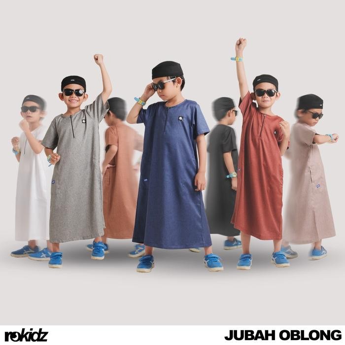 Gharim- Gamis Koko Jubah Anak / Jubah Anak / Jubah Oblong Rokidz