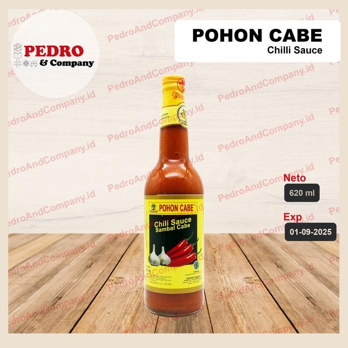 

New Pohon Cabe - Chili sauce/ sambal cabe (620 ml) botol besar