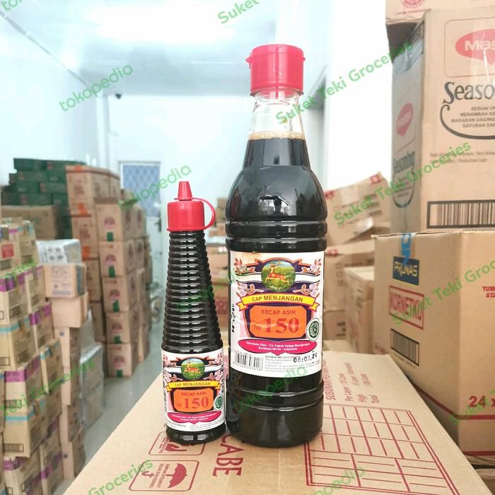 

New Kecap Asin 150 Menjangan 600ml SUPER Botol Plastik