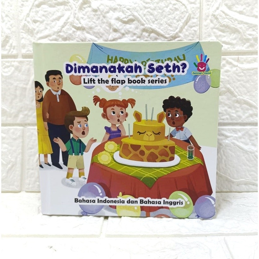 BUKU Cerita Flip Flap anak 2 tahun / Buku dongeng anak 2 bahasa / Buku cerita Interaktif