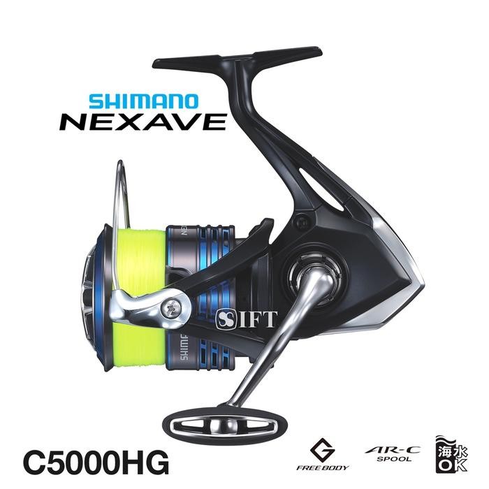 Reel Shimano Nexave Fi 1000 2500 C3000 4000 C5000 Hg 2021 Pancing Ori