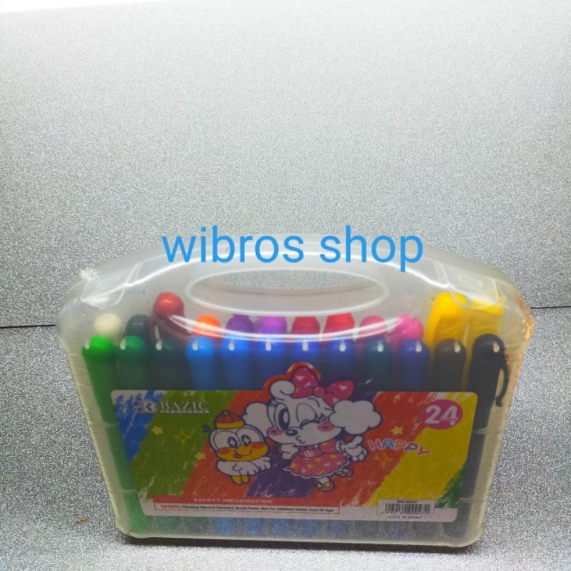 

y pastel crayon putar Bazic 24 warna