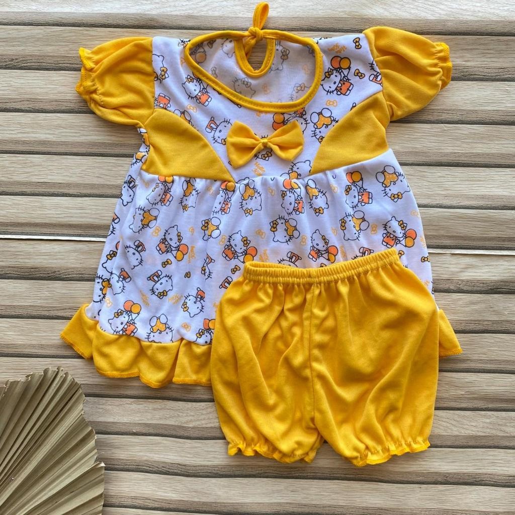 Dres Bayi Perempuan Newbroan Usia 3-12 Bulan Baju Bayi Perempuan Dres Bayi Pakaian Bayi Perempuan