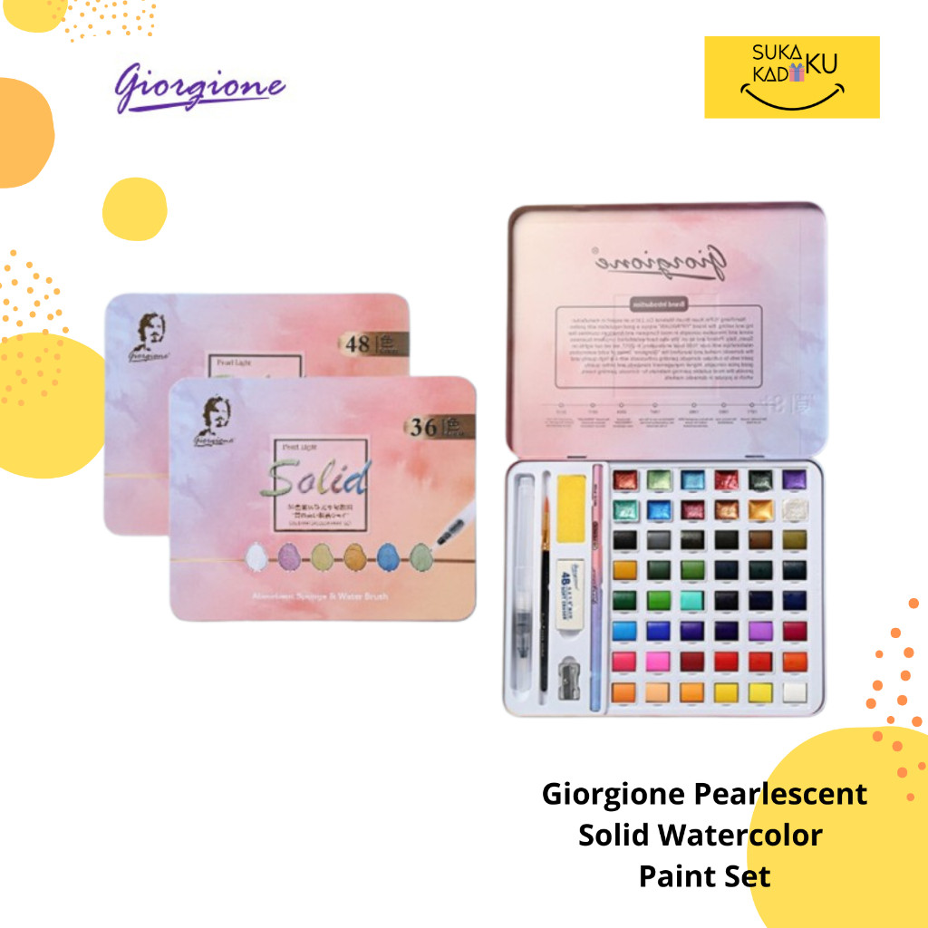 

Giorgione Watercolor Set 36 Warna Pearlescent Starry ZG-36