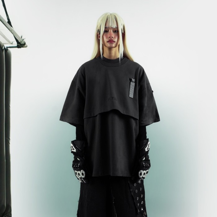 Diskon Tagged - Fdtl Phantom Tee Camo Grey Oversized T-Shirt Wok66