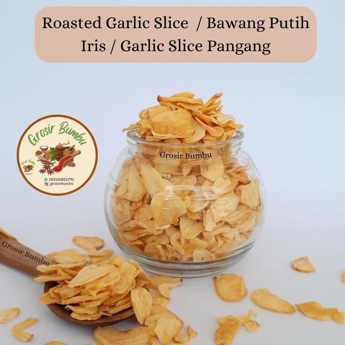 

ROASTED GARLIC SLICE - 1KG / BAWANG PUTIH IRIS / GARLIC SLICE PANGANG