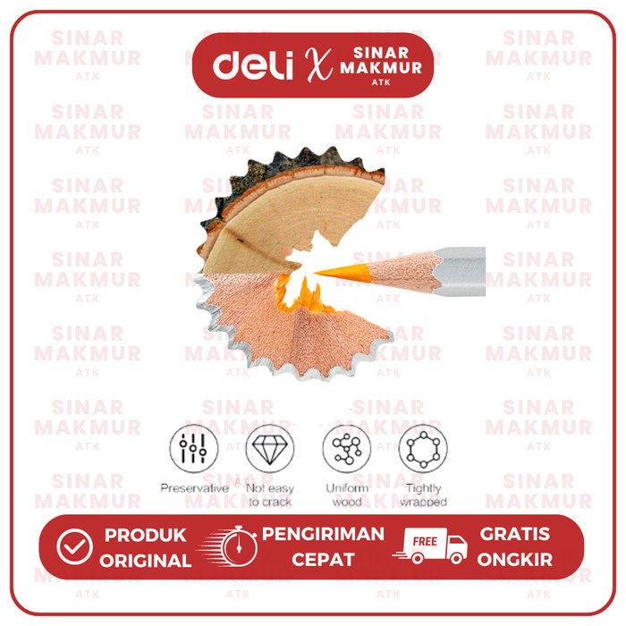 

Pensil Warna Cat Air/Watercolor Pencil 72 Warna Deli 6524 (Set)