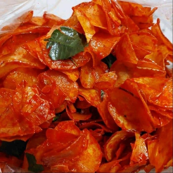 

1Kg Kripik Singkong Pedas Manis Keripik Singkong Lengket Pedas Manis Food Snack Cemilan
