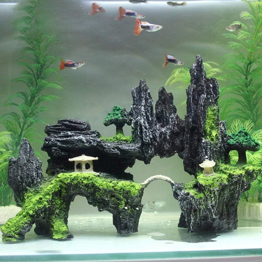 Tebing Guangzhou, hiasan aquarium tebing cina, dekorasi aquarium tebing, hiasan aquarium tebing,