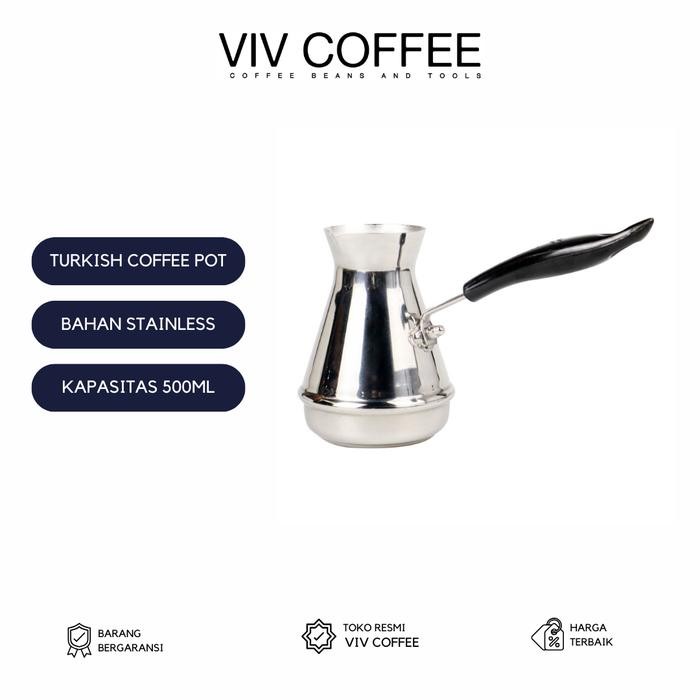 Ibrik Turkish Coffee Pot Espresso Stainless 500 Ml