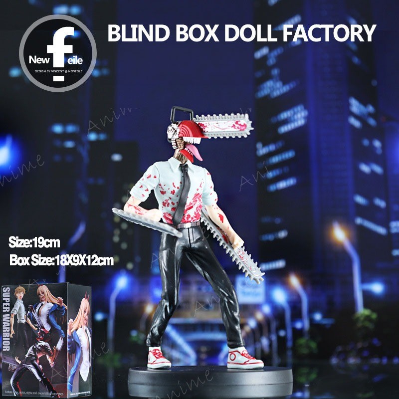 ACTION CHAINSAW MAN Denji Power Makima ChainSaw Man Action Dengan k Statue TOPPER CAKE MAINAN