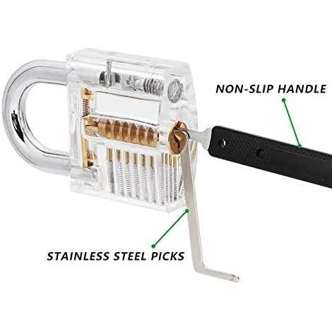 Goso Set Alat Pembuka Gembok Kunci Pintu Lock Pick Locksmith 24 Pcs - 038