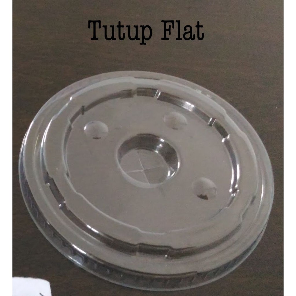 [50 PCS] Tutup Gelas Datar / Tutup Flat Merk Bintang / Tutup Gelas Pop Ice / Tutup Gelas Oz